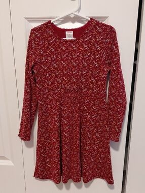Gymboree Red Floral Long-Sleeve Dress